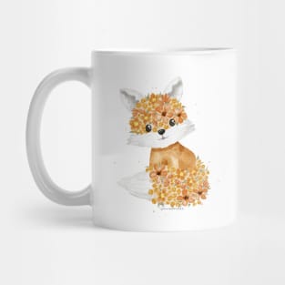 Floral fox Mug